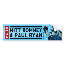 Mitt Romney and Paul Ryan Liberty Bumper Sticker bumper stickers
