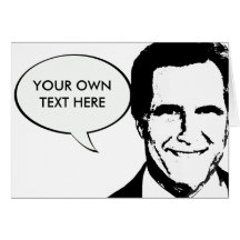 Mitt Romney bw Greeting Cards