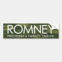 Mitt Romney - camo Bumper Sticker