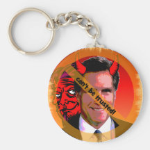 Mitt Romney can't be trusted Keychain