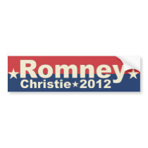 Mitt Romney Chris Christie - President VP 2012 Bumper Stickers