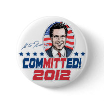 Mitt Romney ComMITTed 2012 Gear Buttons