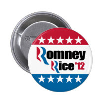 Mitt Romney Condi Rice 2012 buttons