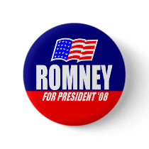 Mitt Romney For President 08 Button