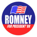 Mitt Romney For President 08 Stickers