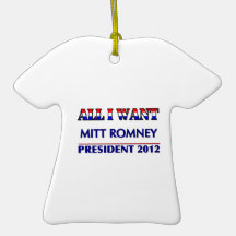 Mitt Romney For President 2012 Christmas Ornament