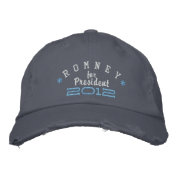 Mitt Romney for President 2012 Embroidered Hat