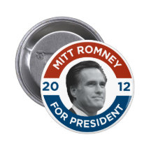 Mitt Romney For President 2012 Pinback Button