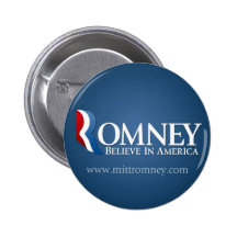 Mitt Romney for President 2012 Pinback Buttons