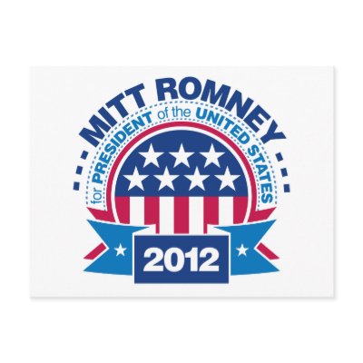 Mitt Romney for President 2012 Postcard by visualnewbie