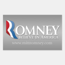 Mitt Romney for President 2012 Rectangular Sticker