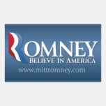 Mitt Romney for President 2012 Rectangular Sticker