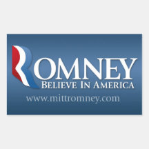 Mitt Romney for President 2012 Rectangular Sticker