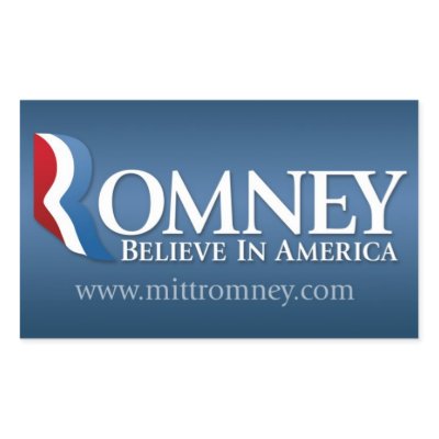 Mitt Romney for President 2012 Rectangular Sticker