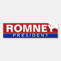 Mitt Romney for President - Classic Design Bumper Stickers