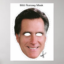 Mitt Romney Halloween Mask Posters