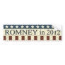 Mitt Romney in 2012 Bumper Sticker