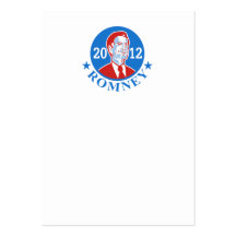 Mitt Romney para el presidente americano 2012 Tarjeta De Visita