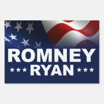 Mitt Romney Paul Ryan 2012 Yard Sign
