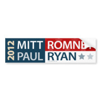 Mitt Romney Paul Ryan Bumper Sticker bumper stickers