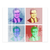 MITT ROMNEY Pop Art postcards