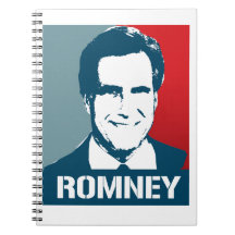 MITT ROMNEY POSTER SPIRAL NOTEBOOKS
