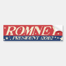 Mitt Romney President 2012 Bumper Stickers