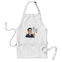 Mitt Romney Quotes color Apron