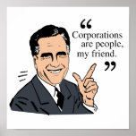 Mitt Romney Quotes color Poster