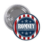 Mitt Romney  - retro stars and stripes Pinback Buttons