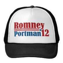 Mitt Romney Rob Portman 2012 Hats