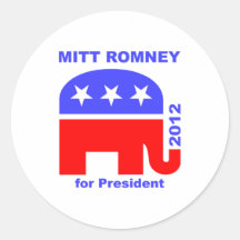 Mitt Romney Round Sticker