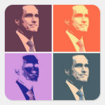 Mitt Romney Square Stickers