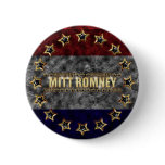 Mitt Romney Stars and Stripes. Button