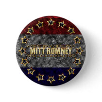 Mitt Romney Stars and Stripes. Button