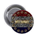 Mitt Romney Stars and Stripes. Button
