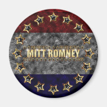 Mitt Romney Stars and Stripes. Magnets