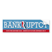 Mitt Romney - The King of Bankrupcty Bumper Stickers