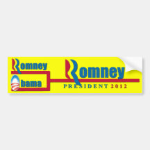 Mitt Romney vs Barack Obama Bracket 2012 Bumper Stickers