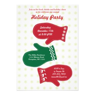Mittens Holiday Party Invitation