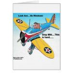Mitts Windowless Airplane Funny Gifts & Tees cards
