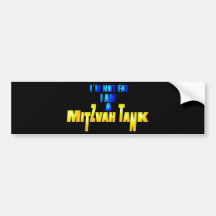Mitzvah Tank Bumper Stickers