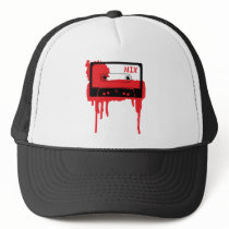 hardstyle, hardcore, old, skool, t-shirts, tshirts, deejay, club, wear, rave, smiley, merchandise, dance, defqon, qlimax, party, headhunterz, zany, showtek, hard, bass, jump, style, music, gas, mask, gabba, gabber, Trucker Hat with custom graphic design