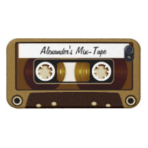 Mix Tape Personalized Gold iPhone 4/4S Cases
