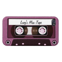 Mix Tape Personalized Pink iPhone 4/4S Cases