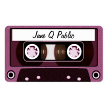 Mix Tape Pink Business Card Templates