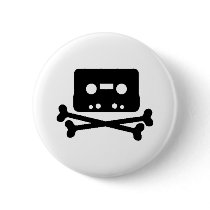 Mix Tape Pirate buttons by lelandashtray Mix Tape Pirate buttons