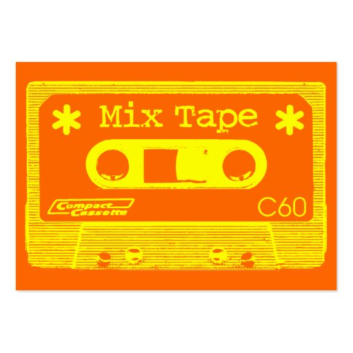 Mix Tape Pop Business Card (front side)