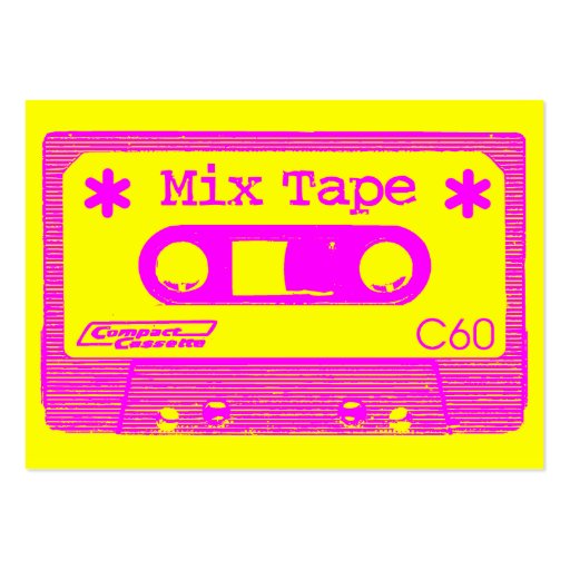 Mix Tape Pop III Business Card Templates (front side)
