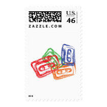 Mix Tapes - DJ Disc Jockey Stamp